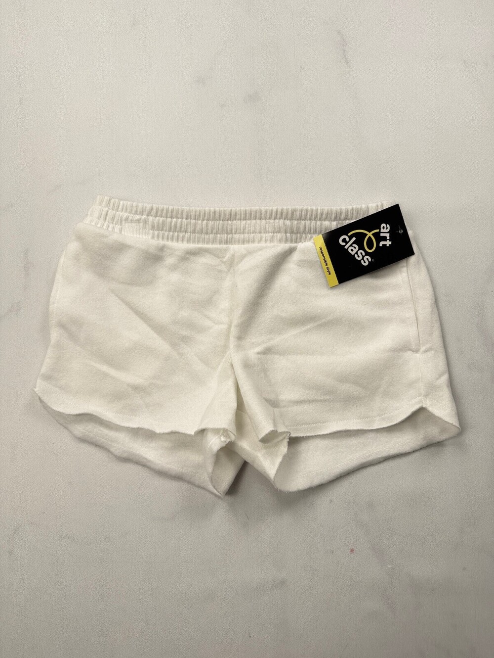 Art Class Athletic Shorts White 2010s Weekend Ready - Girls M